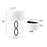Millennium Lighting Rylee 1Lt Wall Sconce, Black/Linen
