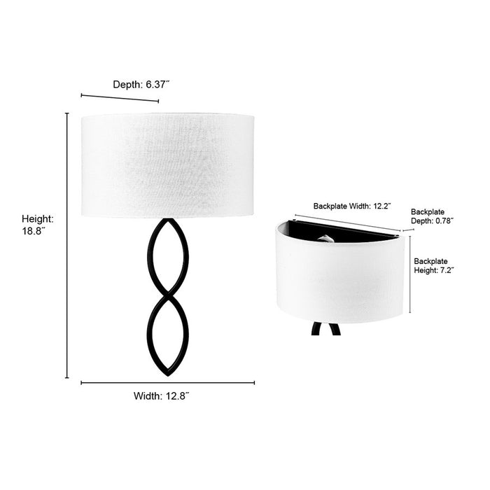 Millennium Lighting Rylee 1Lt Wall Sconce, Black/Linen