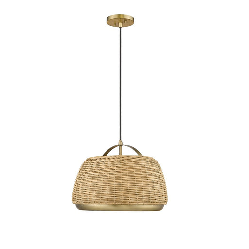 Millennium Lighting 1 Light Pendant, Vintage Brass