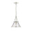 Millennium Lighting Javis 1Lt Pendant, Polished Nickel/Clear