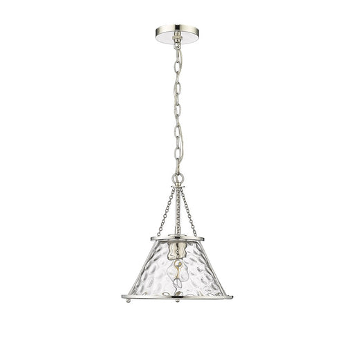 Millennium Lighting Javis 1Lt Pendant, Polished Nickel/Clear