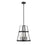 Millennium Lighting Edelweiss 4Lt Pendant, Black/Clear
