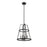 Millennium Lighting Edelweiss 4Lt Pendant, Black/Clear