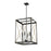 Millennium Lighting Terni 4Lt Pendant, Black/Painted Modern Gold