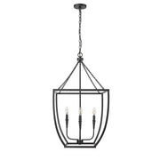 Millennium Lighting Kelsey 4Lt 37" Pendant, Black - 13804-MB