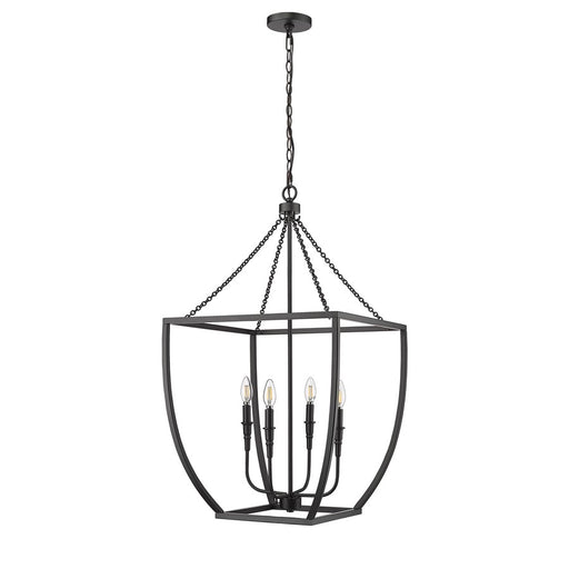 Millennium Lighting Kelsey 4Lt 37" Pendant, Black
