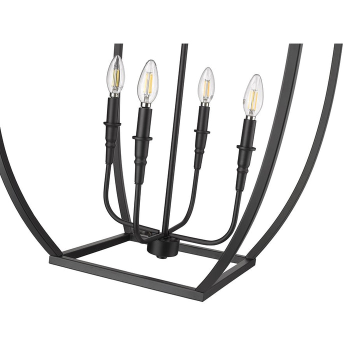 Millennium Lighting Kelsey 4Lt 37" Pendant, Black