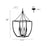 Millennium Lighting Kelsey 4Lt 37" Pendant, Black