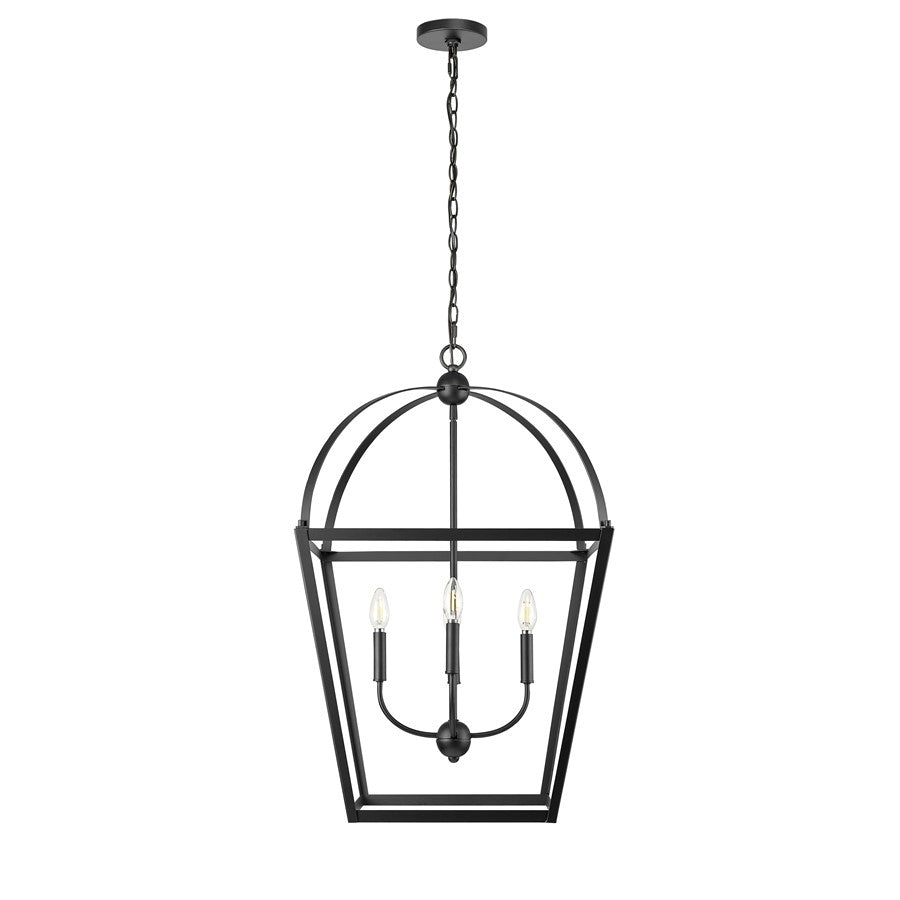 Millennium Lighting Kelsey 4Lt 32" Pendant, Black - 13904-MB
