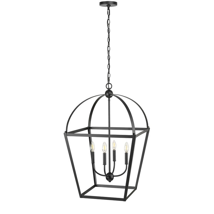 Millennium Lighting Kelsey 4Lt 32" Pendant, Black