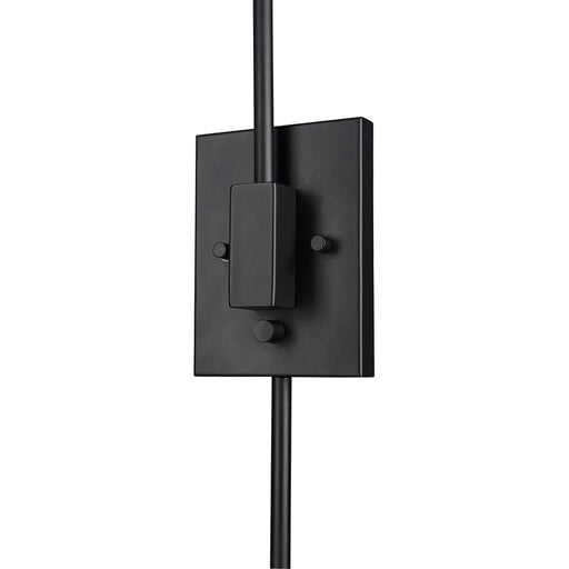Millennium Lighting Elyon 1Lt Swing Arm Sconce, Black/Black