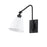 Millennium Lighting Elyon 1Lt Swing Arm Sconce, Black/Black