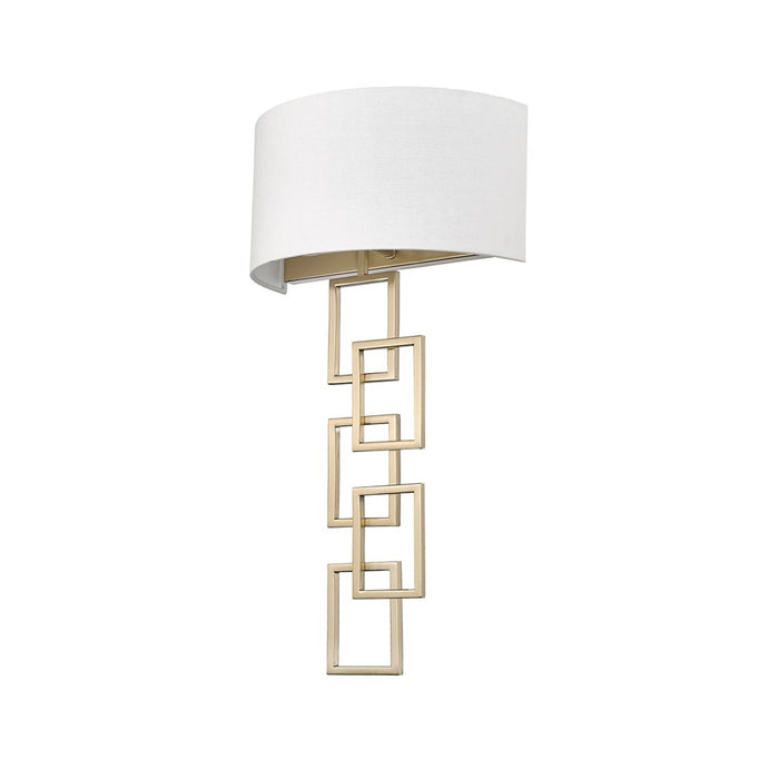 Millennium Lighting Rylee 2 Light Bathroom Wall Sconce, Modern Gold