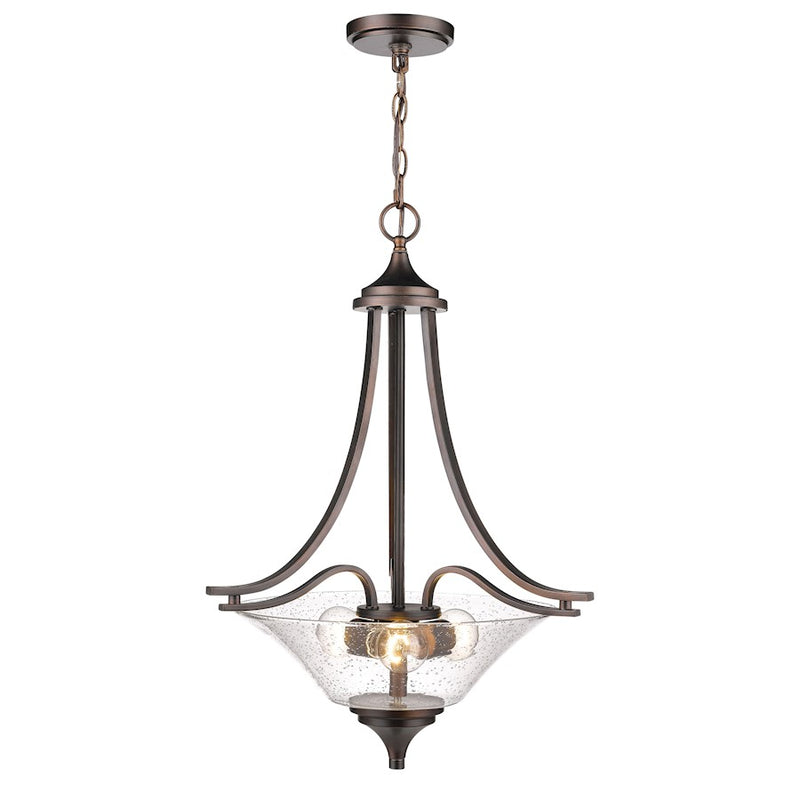 Millennium Natalie 3 Light 26.5" Pendant Light, Satin Nickel