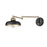 Millennium Lighting Ellison 1Lt Swing Arm Sconce, Black/Brass