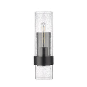 Millennium Lighting 1Lt Wall Sconce, Black/Clear - 15101-MB