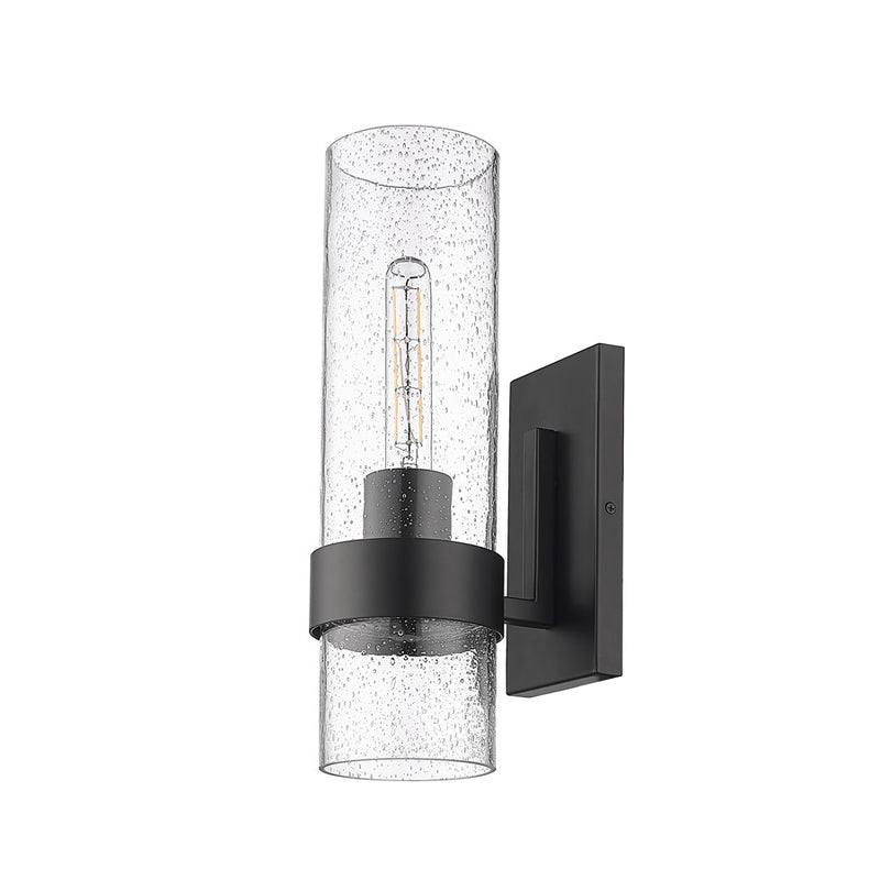 Millennium Lighting 1Lt Wall Sconce, Black/Clear