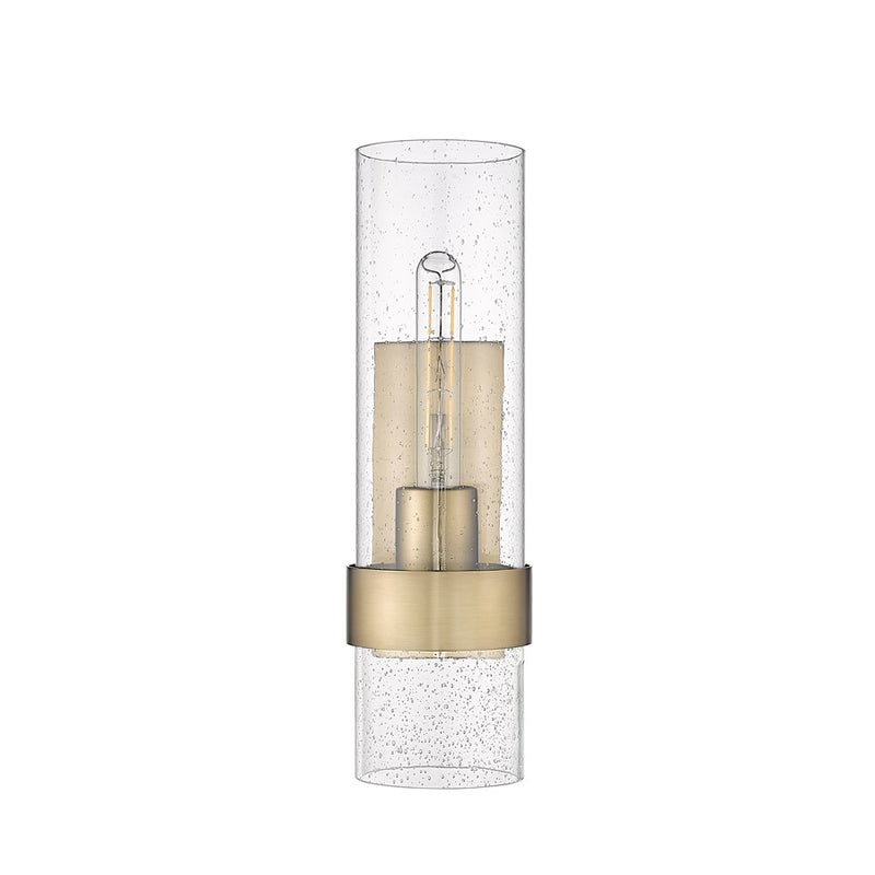 Millennium Lighting 1Lt Wall Sconce, Vintage Brass/Clear - 15101-VB