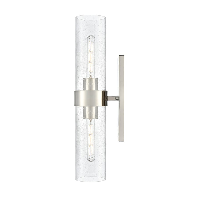 Millennium Lighting Jamison 2Lt 23" Wall Sconce, Nickel/Clear Seeded