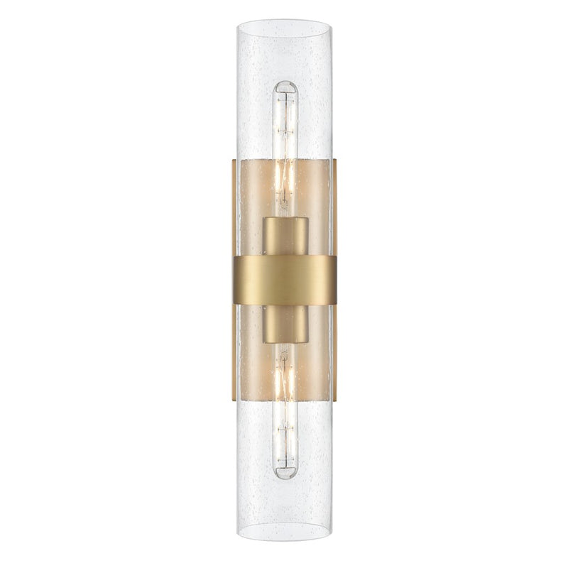 Millennium Lighting Jamison 2Lt 23" Wall Sconce, Brass/Clear Seeded
