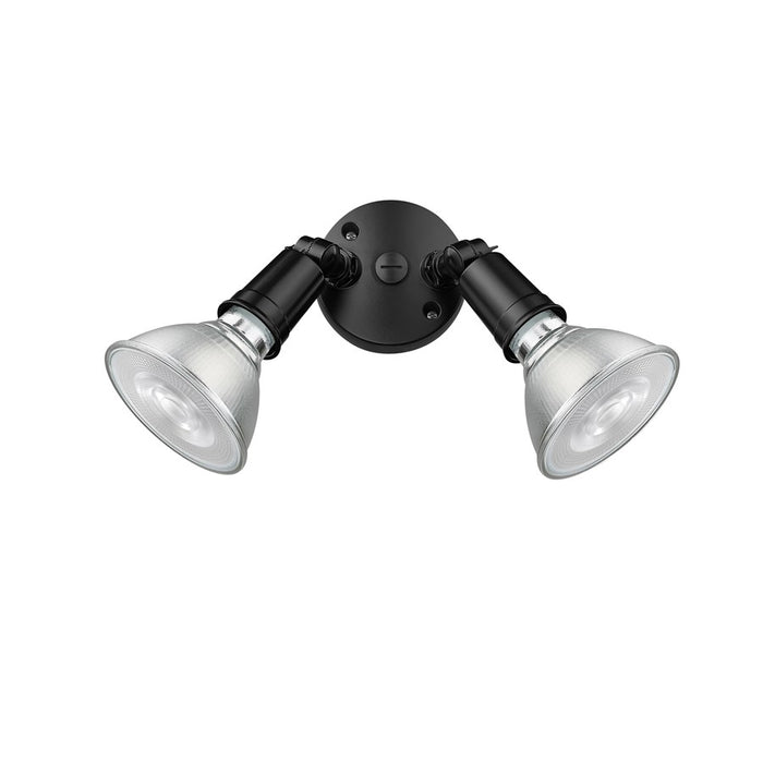 Millennium Lighting 2Lt 5" Security Flood Light, Black/Black - 16002-PBK