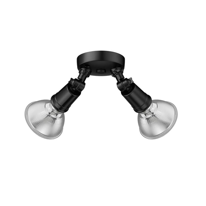 Millennium Lighting 2Lt 5" Security Flood Light, Black/Black
