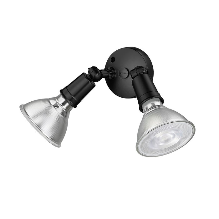 Millennium Lighting 2Lt 5" Security Flood Light, Black/Black
