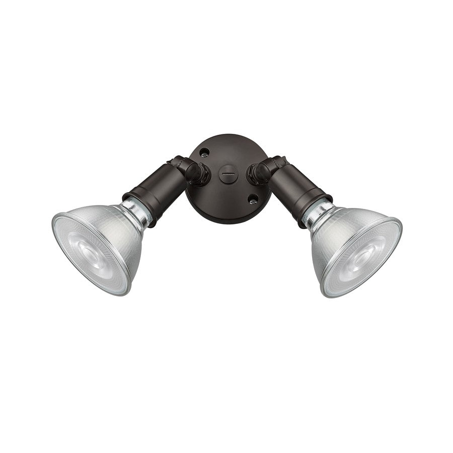 Millennium Lighting 2Lt 5" Security Flood Light, Bronze/Bronze - 16002-PBZ