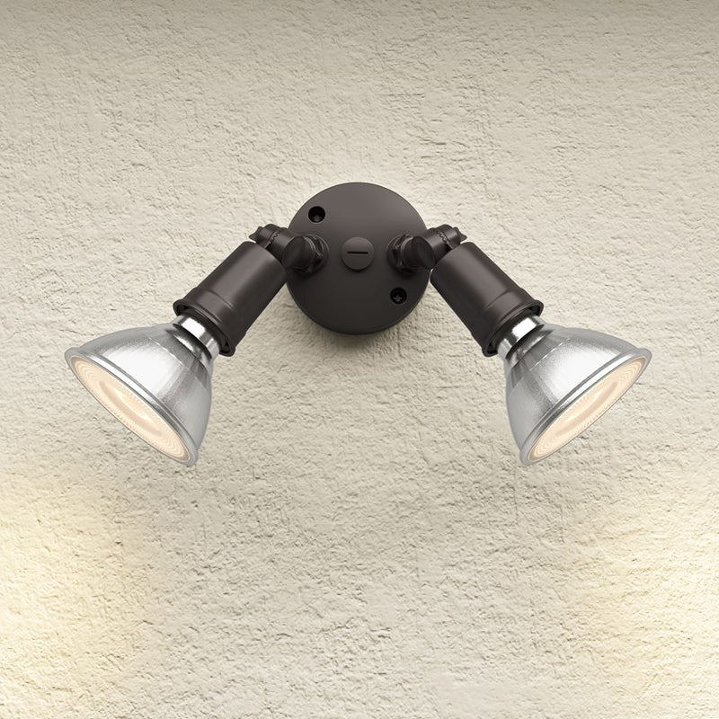 Millennium Lighting 2Lt 5" Security Flood Light, Bronze/Bronze