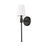 Millennium Lighting Adorra 1Lt Wall Sconce, Black/Linen