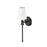 Millennium Lighting Adorra 1Lt Wall Sconce, Black/Linen