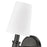 Millennium Lighting Adorra 1Lt Wall Sconce, Black/Linen