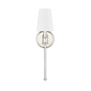 Millennium Lighting Adorra 1Lt Wall Sconce, Polished Nickel/Linen - 16101-PN