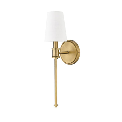Millennium Lighting Adorra 1Lt Wall Sconce, Vintage Brass/Linen