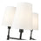 Millennium Lighting Adorra 6Lt 26" Chandelier, Black/White