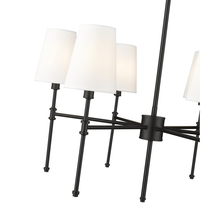 Millennium Lighting Adorra 6Lt 26" Chandelier, Black/White