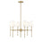Millennium Lighting Adorra 6Lt 26" Chandelier, Vintage Brass/White