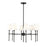 Millennium Lighting Adorra 8Lt 30" Chandelier, Black/White