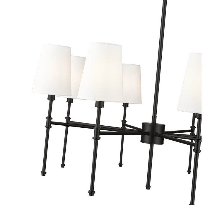 Millennium Lighting Adorra 8Lt 30" Chandelier, Black/White