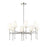 Millennium Lighting Adorra 8Lt 30" Chandelier, Polished Nickel/White - 16108-PN