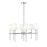 Millennium Lighting Adorra 8Lt 30" Chandelier, Polished Nickel/White