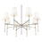 Millennium Lighting Adorra 8Lt 30" Chandelier, Polished Nickel/White
