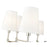 Millennium Lighting Adorra 8Lt 30" Chandelier, Polished Nickel/White