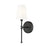 Millennium Lighting Adorra 1Lt 15" Wall Sconce, Black/White - 16201-MB