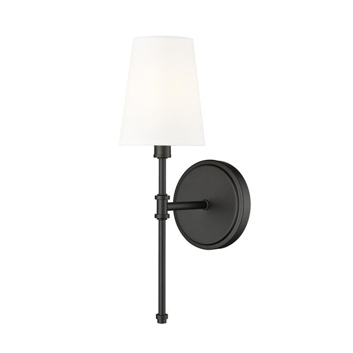 Millennium Lighting Adorra 1Lt 15" Wall Sconce, Black/White - 16201-MB
