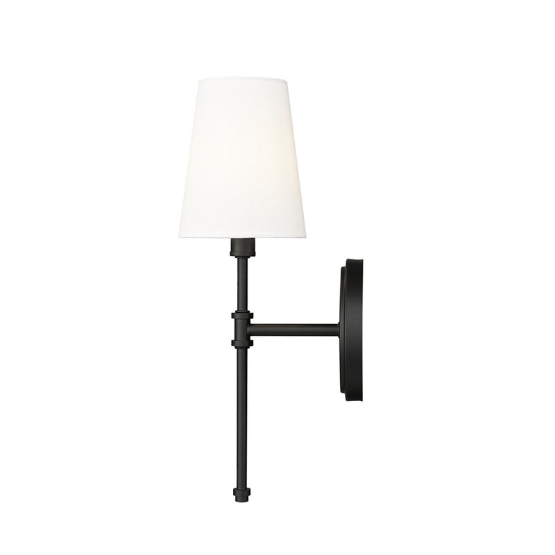 Millennium Lighting Adorra 1Lt 15" Wall Sconce, Black/White