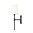 Millennium Lighting Adorra 1Lt 15" Wall Sconce, Black/White