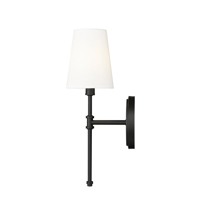 Millennium Lighting Adorra 1Lt 15" Wall Sconce, Black/White