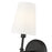 Millennium Lighting Adorra 1Lt 15" Wall Sconce, Black/White