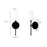 Millennium Lighting Adorra 1Lt 15" Wall Sconce, Black/White